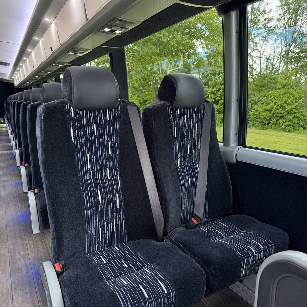 inglewood charter bus services interior